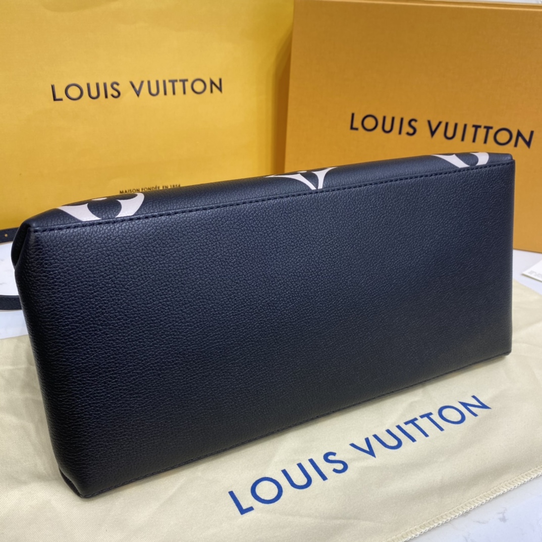 Louis Vuitton GRAND PALAIS Tote Bag M45842 Black/Beige